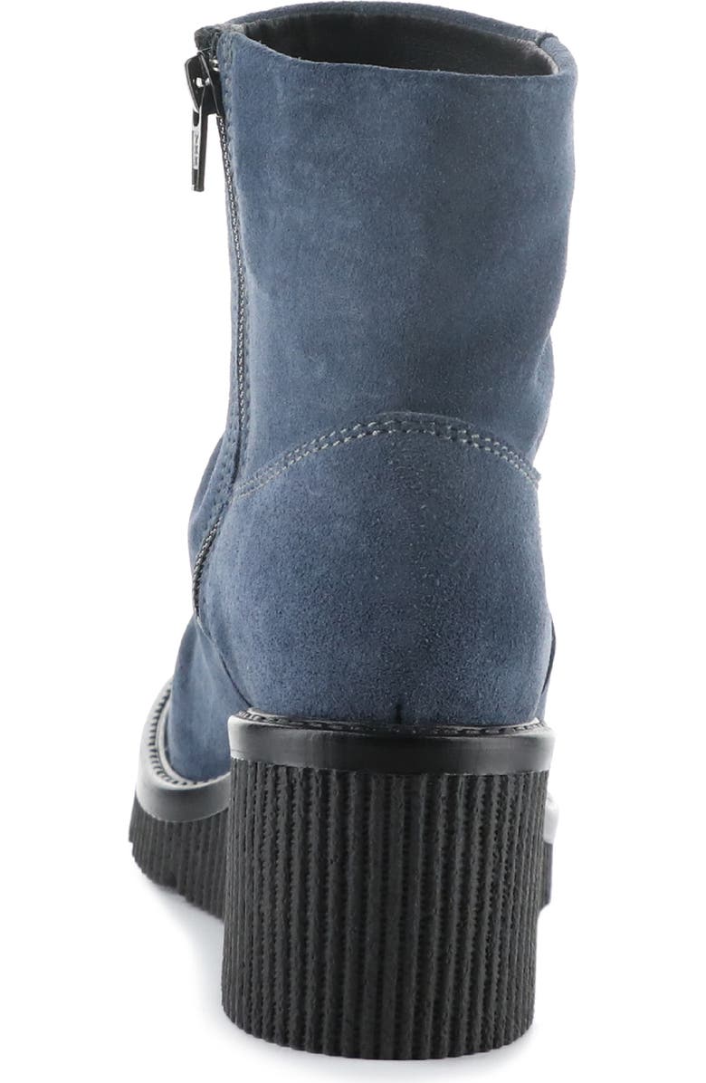 Bos. & Co. Alina Waterproof Platform Wedge Bootie, Alternate, color, Jeans Suede
