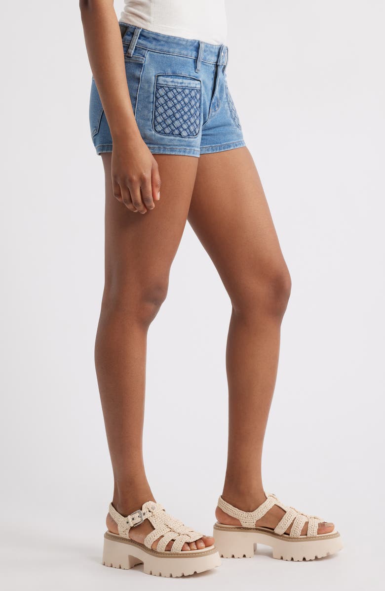 PTCL Marina Woven Pocket Denim Shorts, Alternate, color, Medium Wash