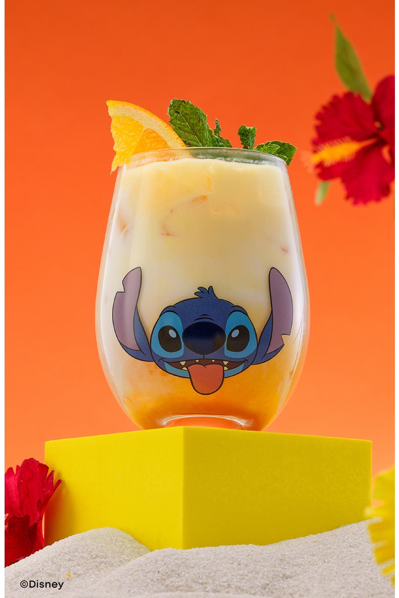 Disney Stitch Silly Sips Set of 4 Stemless Glasses, Alternate, color, MULTI