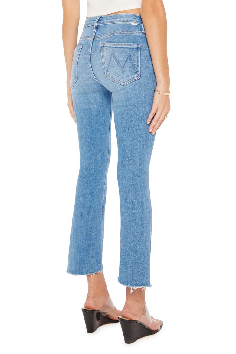 The Insider High Waist Step Frayed Hem Crop Jeans, Alternate, color, OUT OF THE BLUE