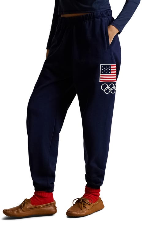 Team USA Embroidered Graphic Sweatpants