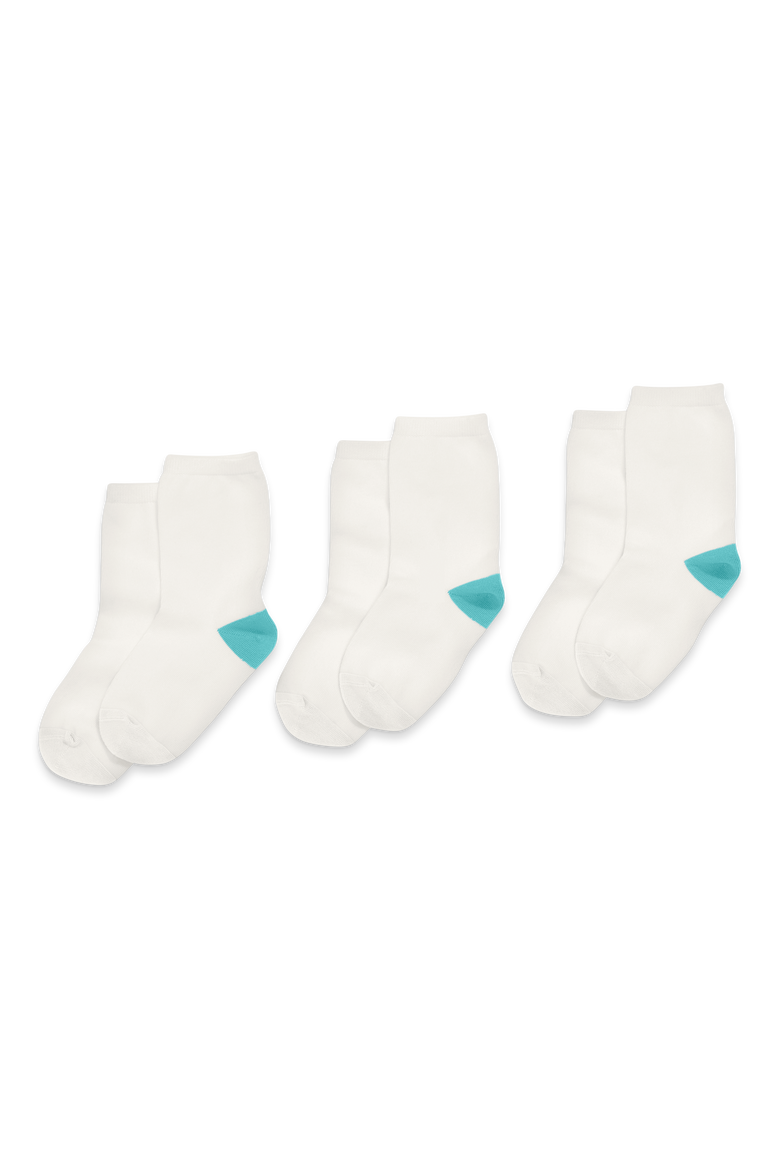 Kids Crew Sock 3-Pack, Alternate, color, White