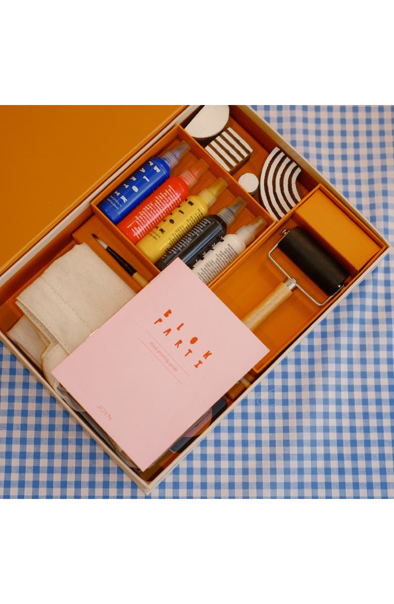 JOYN Block Printing Kit - Abstract Print Tote Bag, Alternate, color, 