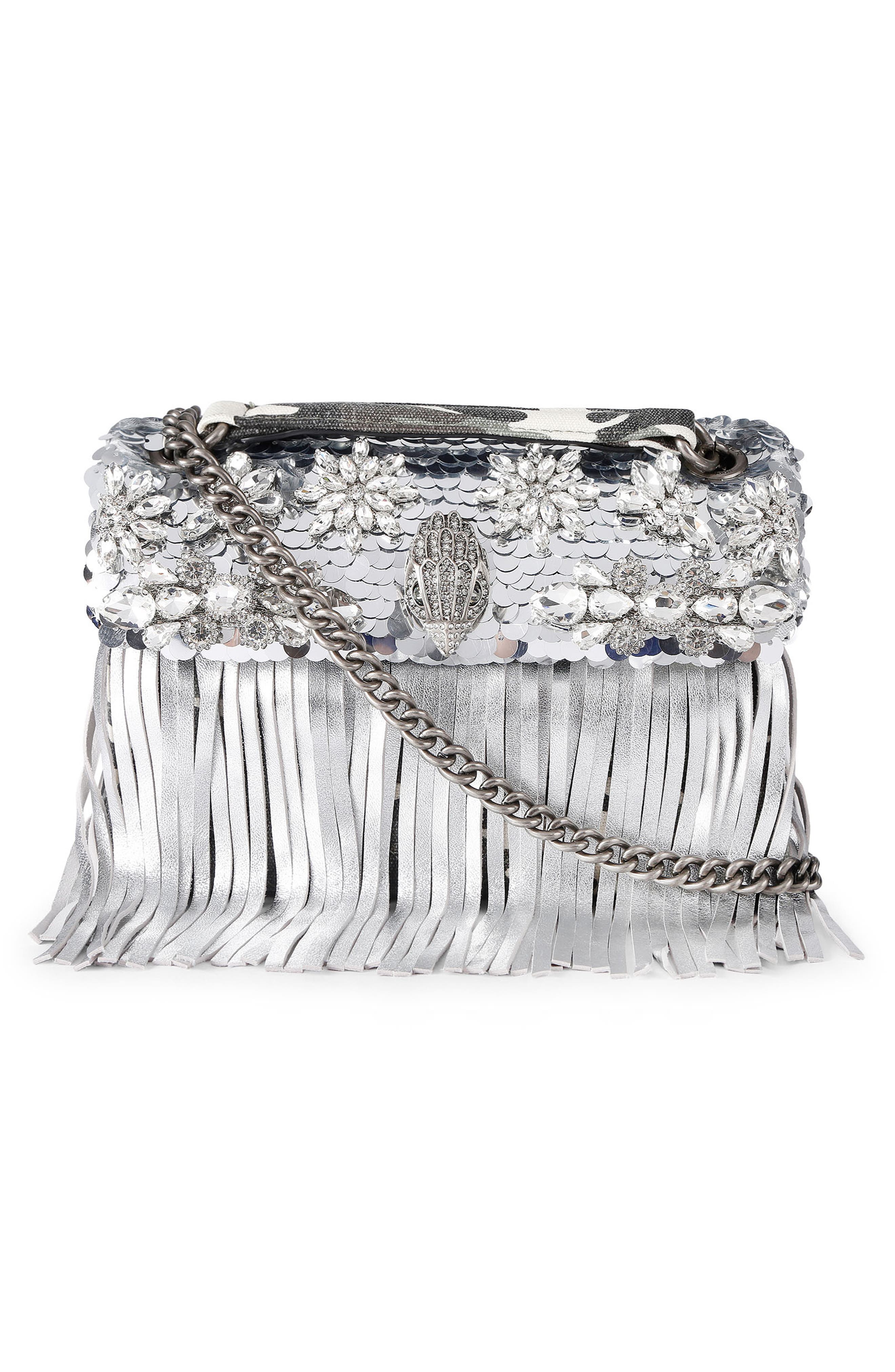 Kurt Geiger London Medium Kensington Fringe Convertible Crossbody Bag, Main, color, 