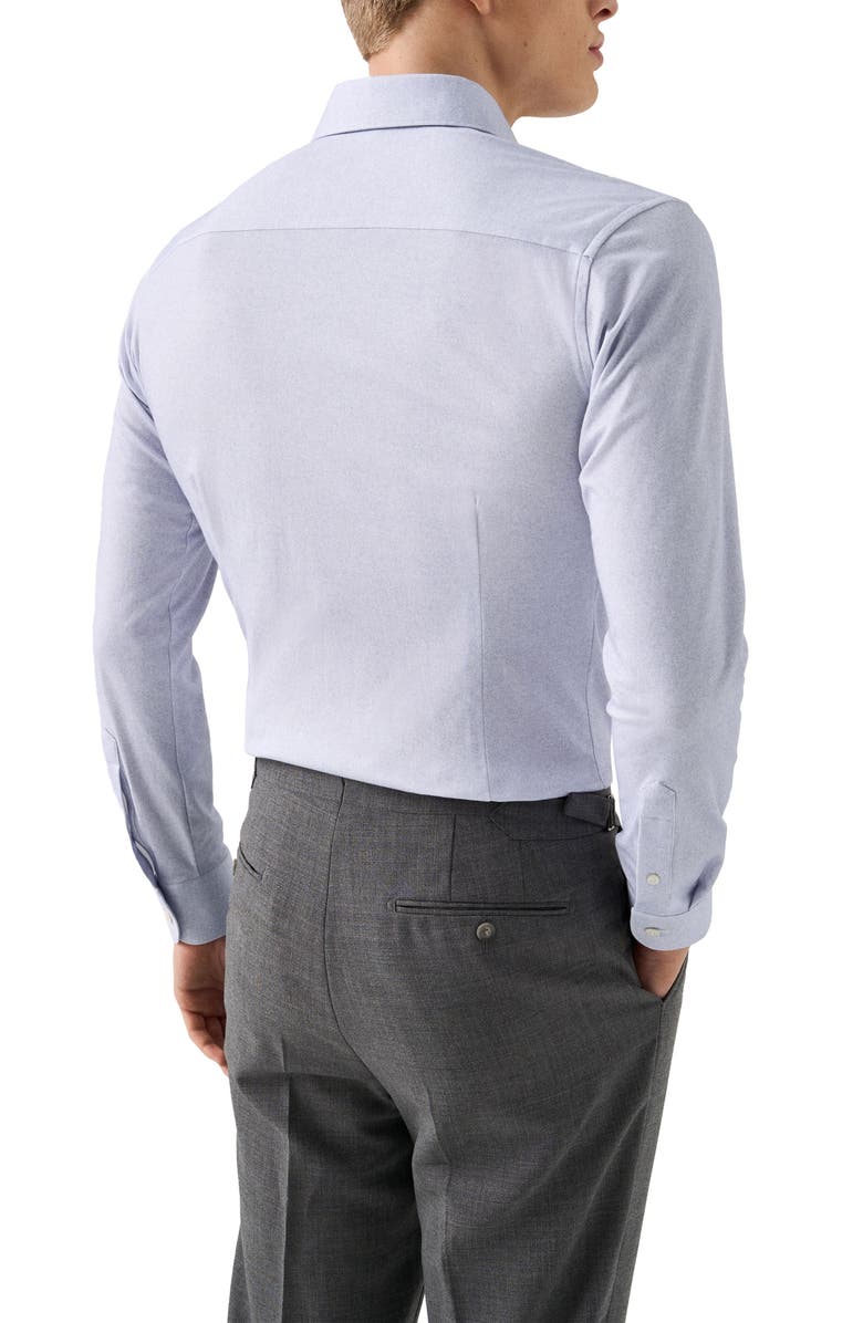 Eton Slim Fit 4Flex Fit Stretch Jersey Dress Shirt, Alternate, color, Purple