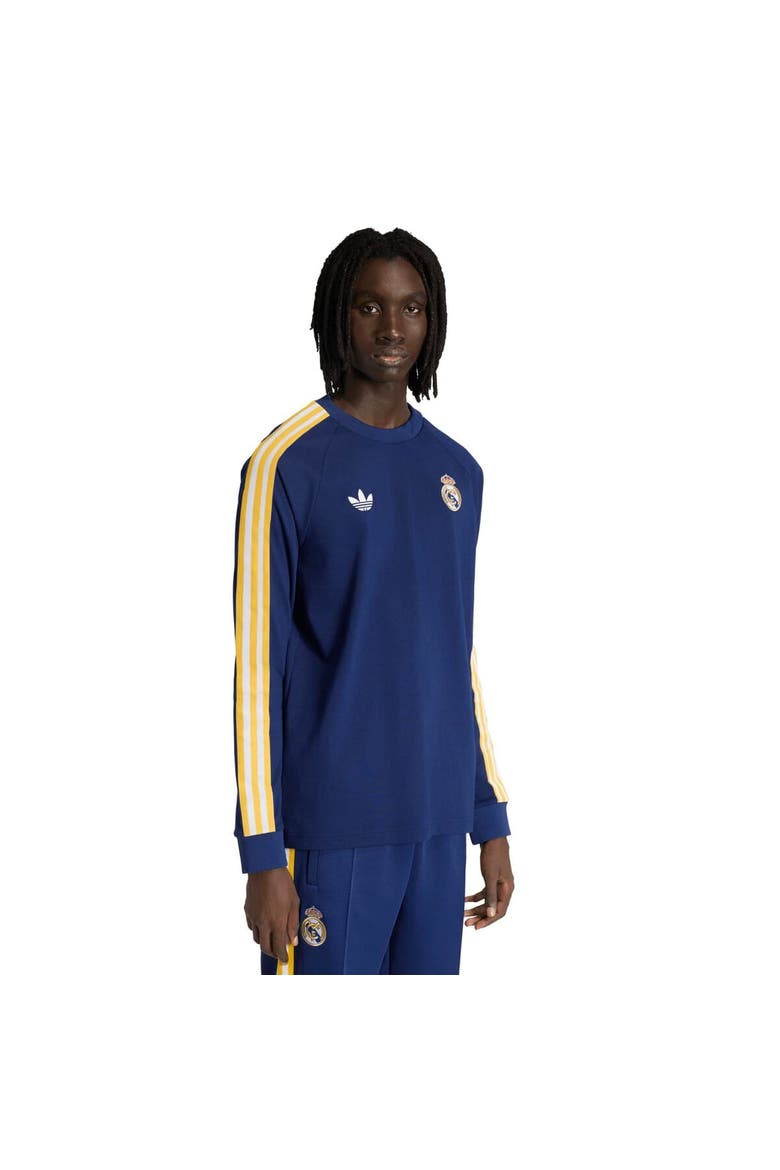 Men's adidas Originals  Navy Real Madrid Culturewear Originals Long Sleeve T-Shirt, Main, color, Navy