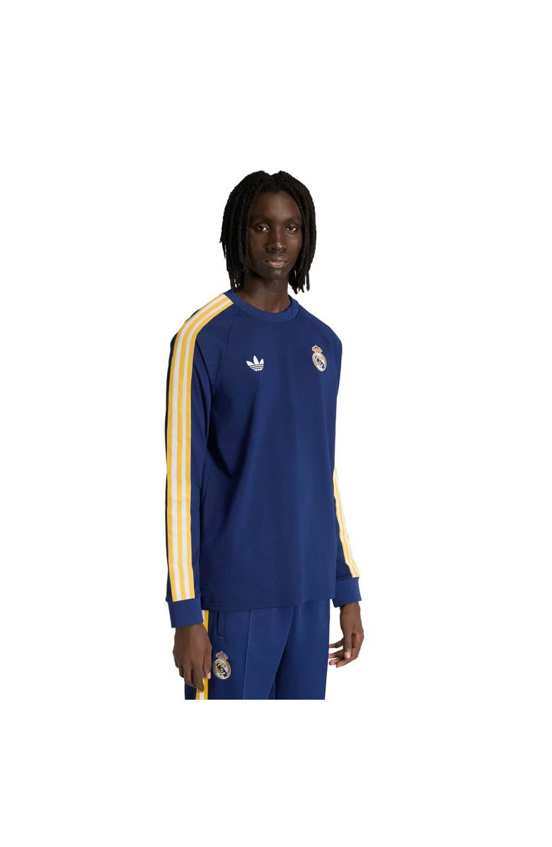 adidas Originals Men's adidas Originals  Navy Real Madrid Culturewear Originals Long Sleeve T-Shirt, Main, color, Navy