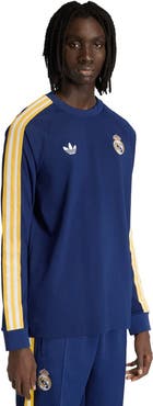 adidas Originals Men's adidas Originals  Navy Real Madrid Culturewear Originals Long Sleeve T-Shirt