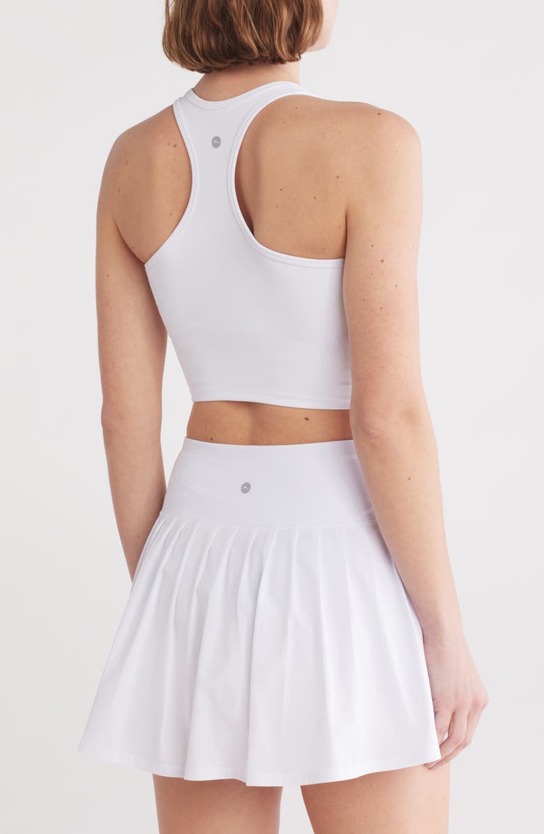 X by Gottex Medium Impact Racerback Sports Bra, Alternate, color, White