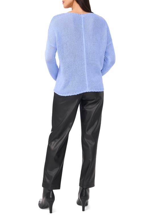 Vince Camuto Boat Neck Sweater In Chambray