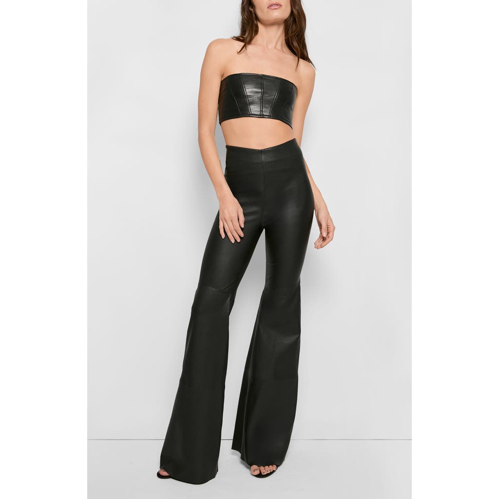 As By Df Magra Recycled Leather Top In Black