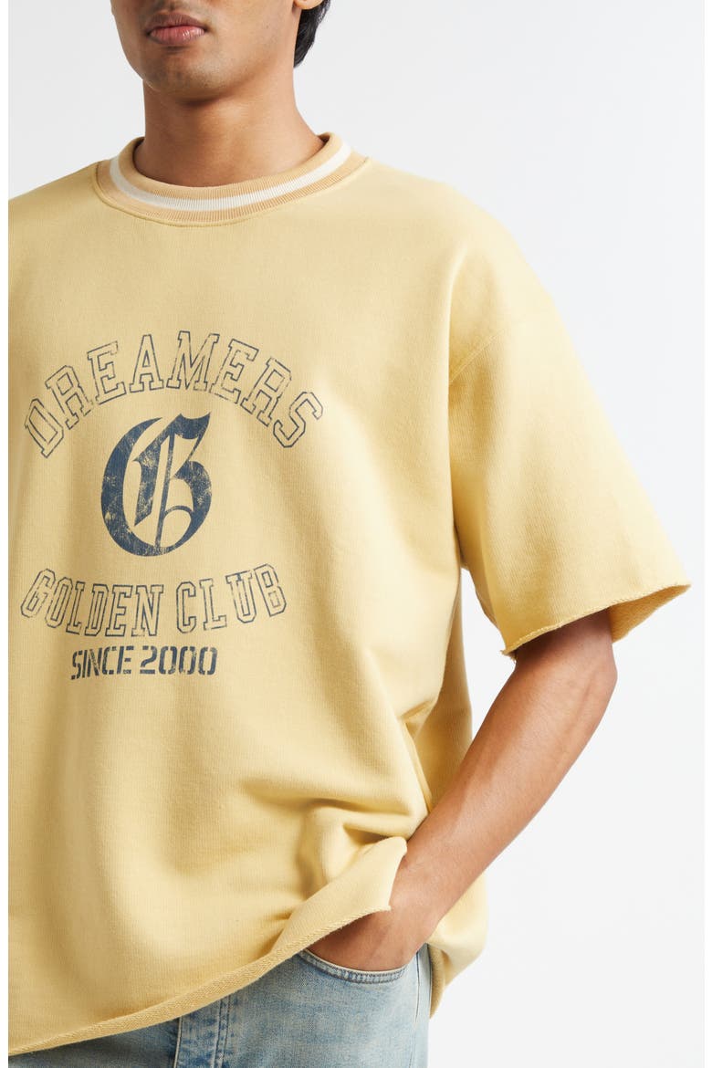 Journey Oversize Shirt Sleeve Graphic Sweatshirt, Alternate, color, RATTAN
