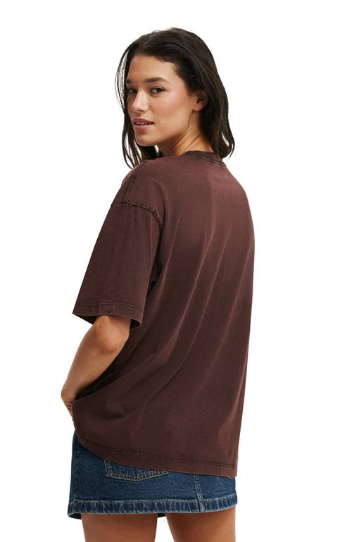 Cotton On The Boxy Graphic Tee In Brown