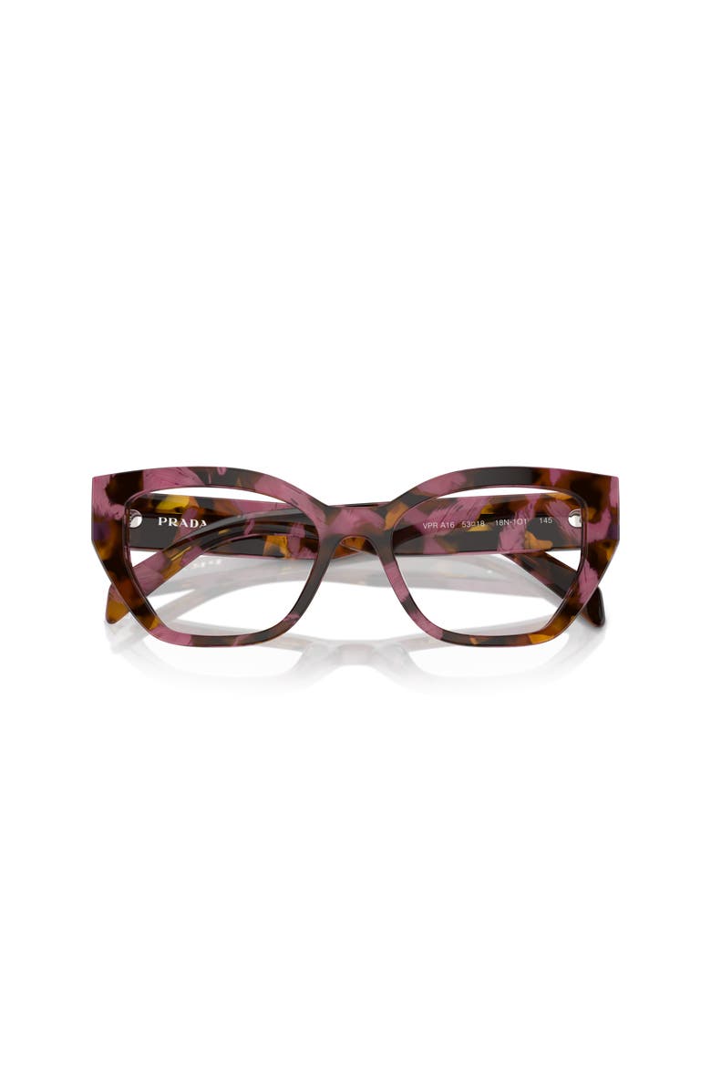 Prada 51mm Irregular optical glasses, Alternate, color, Brown