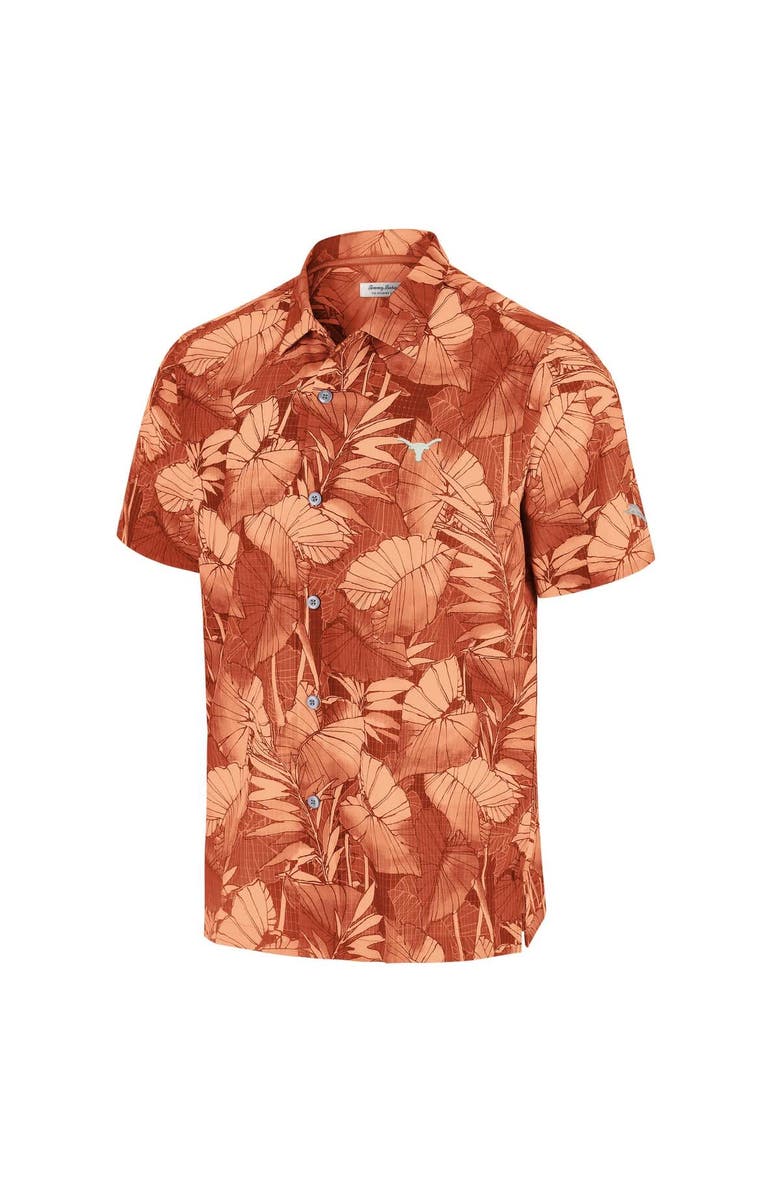 Tommy Bahama Men's Tommy Bahama Orange Texas Longhorns Coast Nuevo Fronds Button-Up Shirt, Alternate, color,
