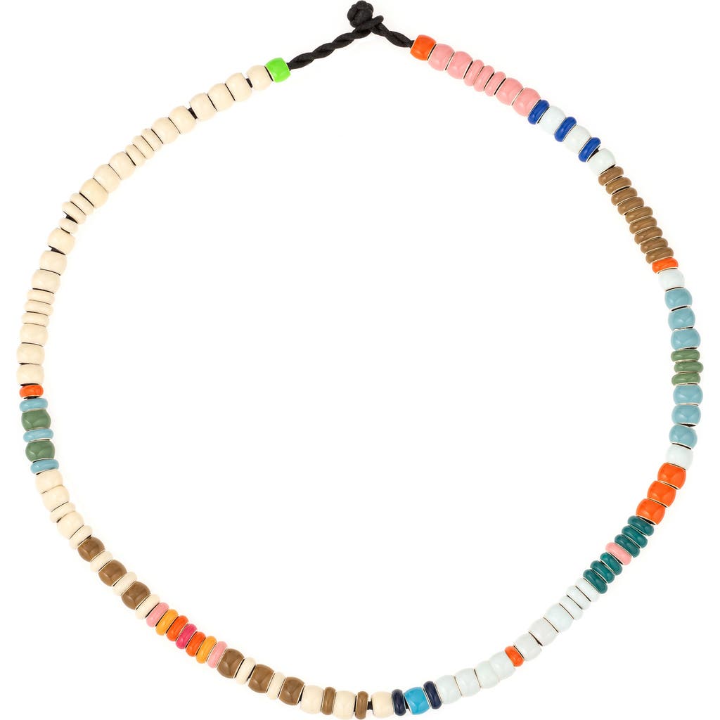 Adina Reyter Bead Party Enamel Boardwalk Necklace in Silver  product