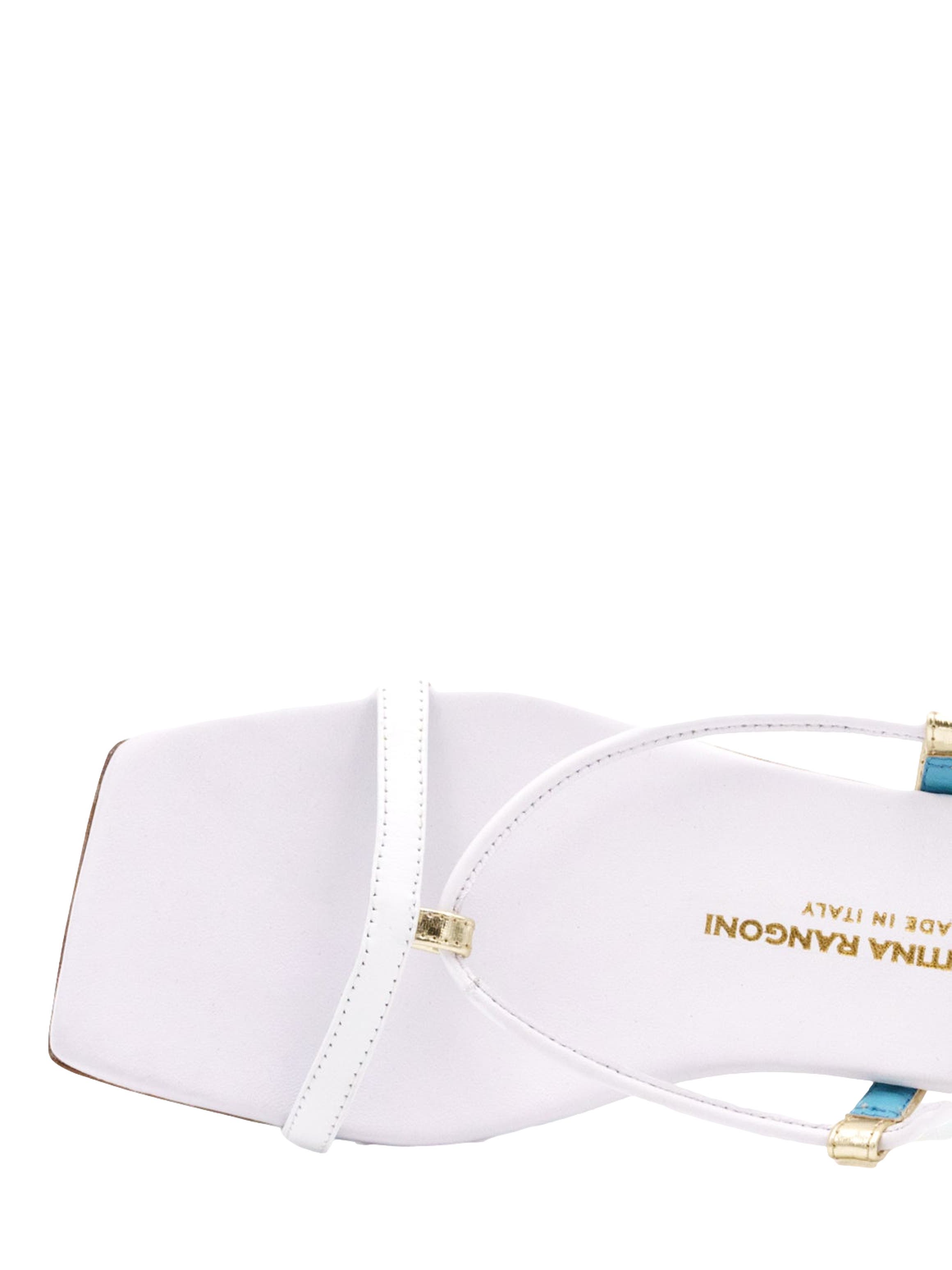 Valentina Rangoni Callisto Ankle Wrap Sandal, Alternate, color, White