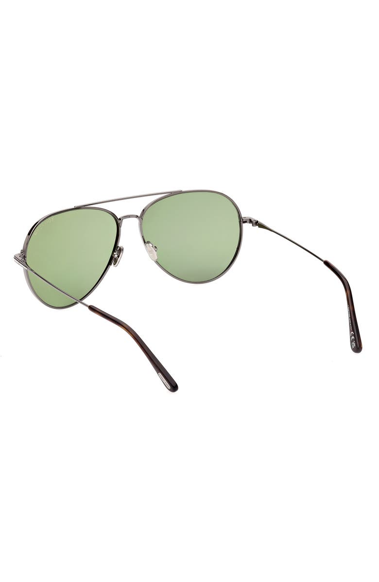 TOM FORD Dashel-02 62mm Oversize Aviator Sunglasses, Alternate, color, 