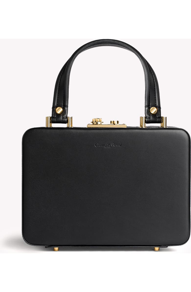 Gianvito Rossi Valì Top Handle bag, Main, color, Black Calf Leather