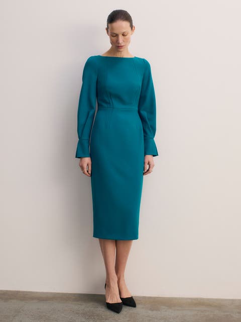 Aubrey Sculpt Crepe Dress