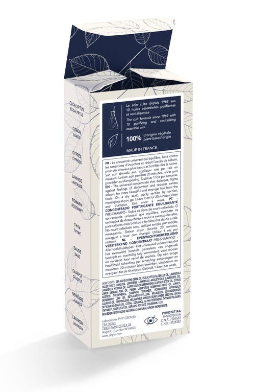 Phyto Fortifying Balancing Concentrate Pre-shampoo In No Color