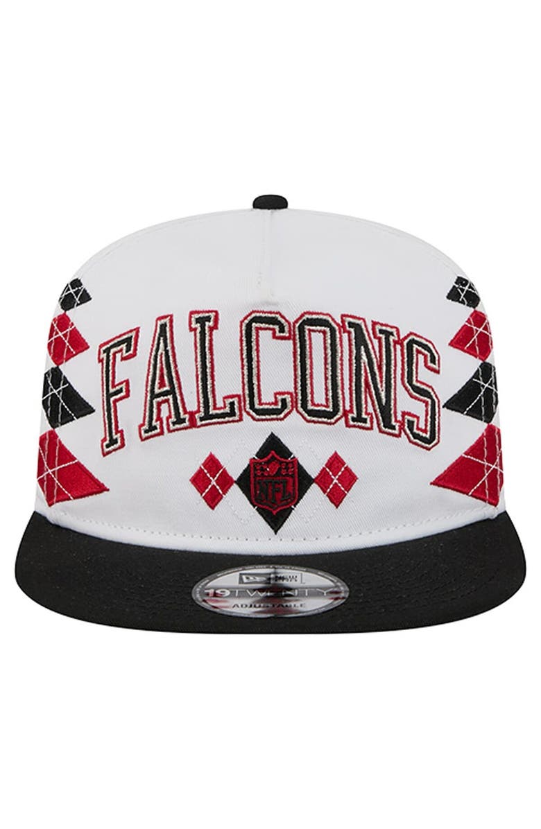 New Era Men's New Era White Atlanta Falcons Argyle 19TWENTY Adjustable Hat, Alternate, color, White