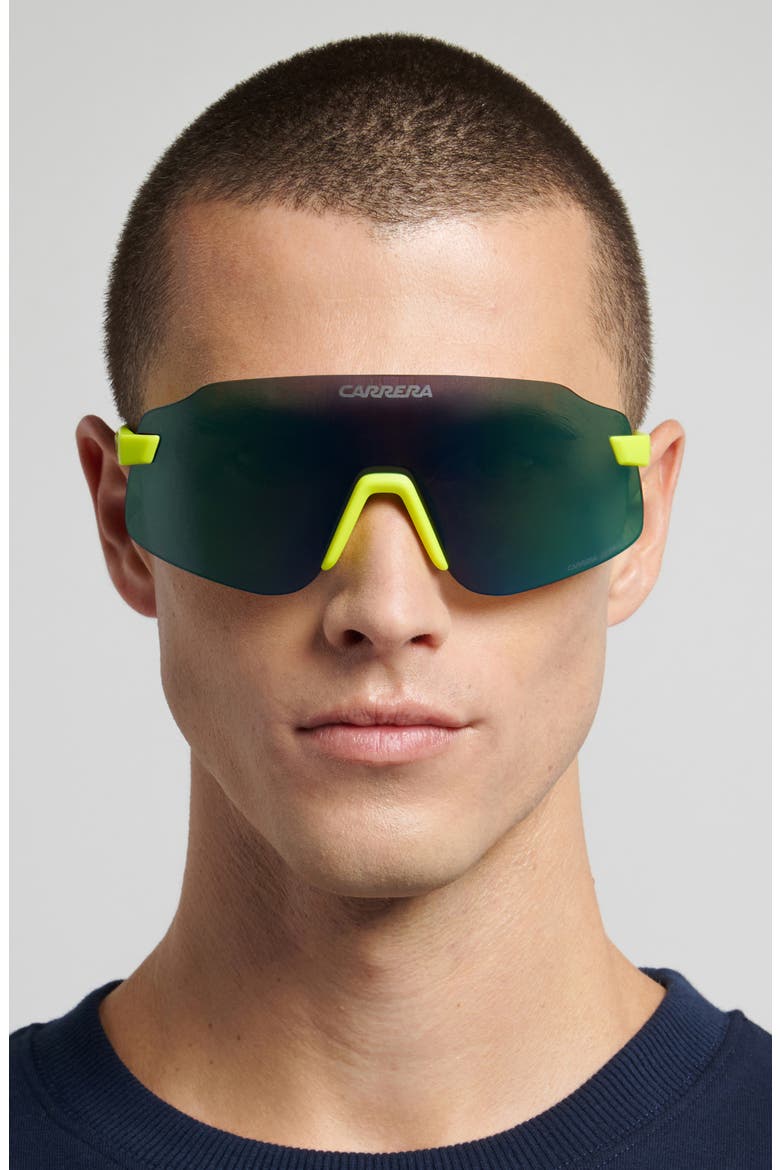 C Sport 99mm Shield Sunglasses, Alternate, color, MATTE YELLOW/ GREEN MULTILAYE