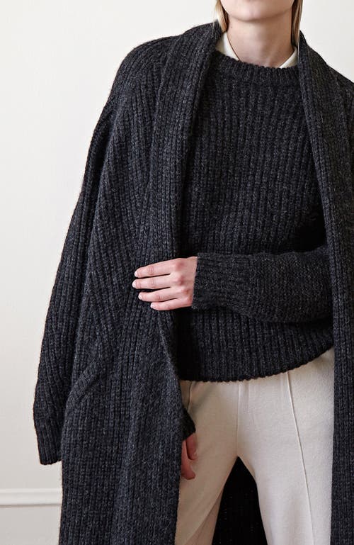 Oyun Erte Long Cardigan In Caviar