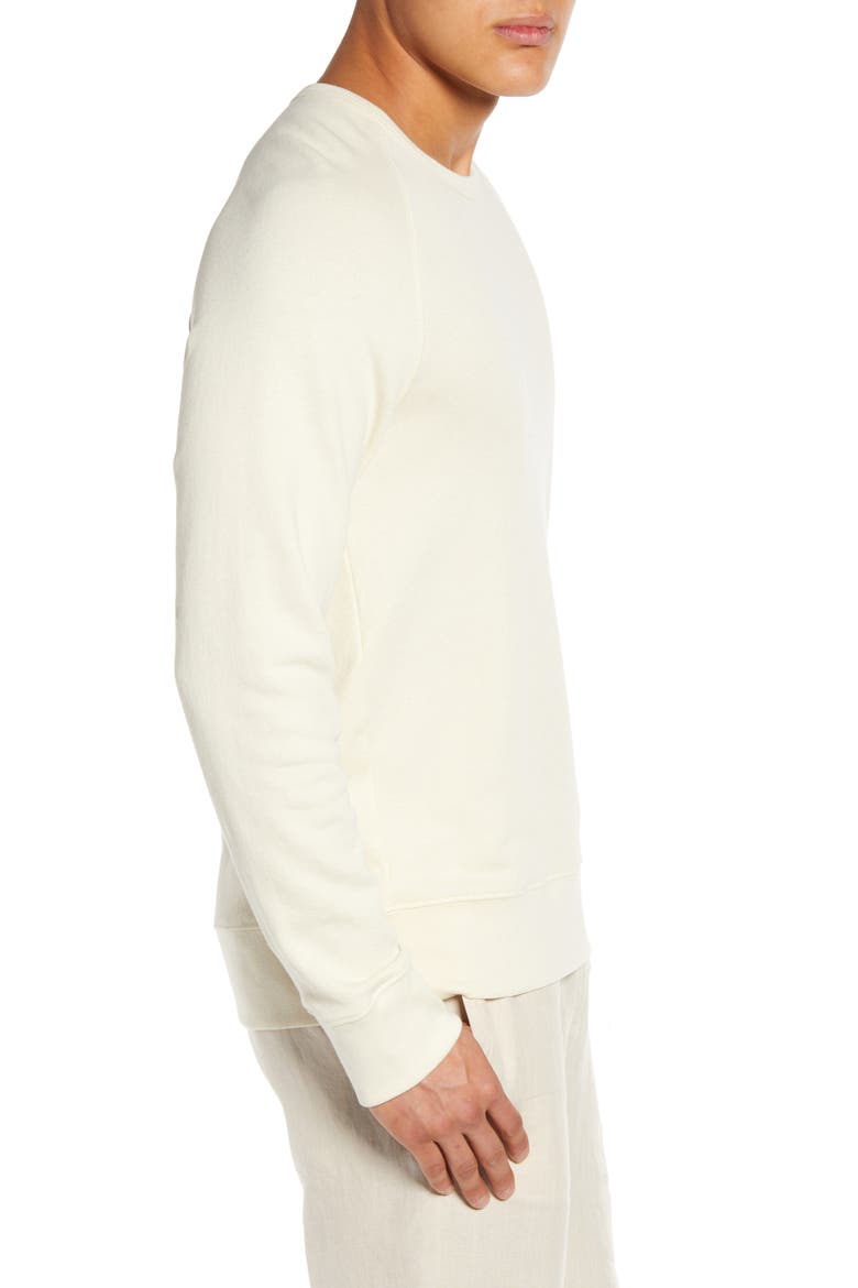 Regular Fit Garment Dye Crewneck Sweatshirt, Alternate, color, YELLOW MIST