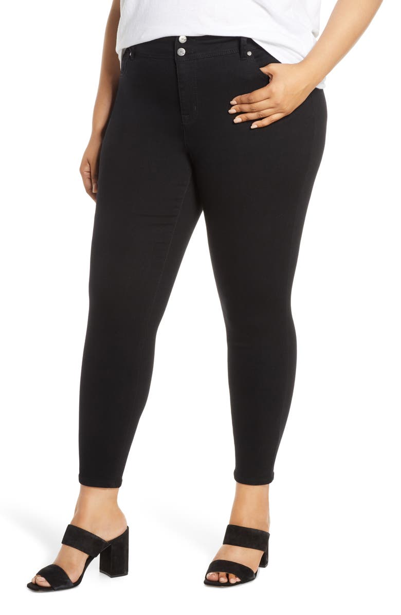 1822 Denim RE:Denim Double Button High Waist Skinny Jeans, Main, color,