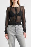 FRAME The Luxe Sheer Cardigan