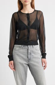 FRAME The Luxe Sheer Cardigan