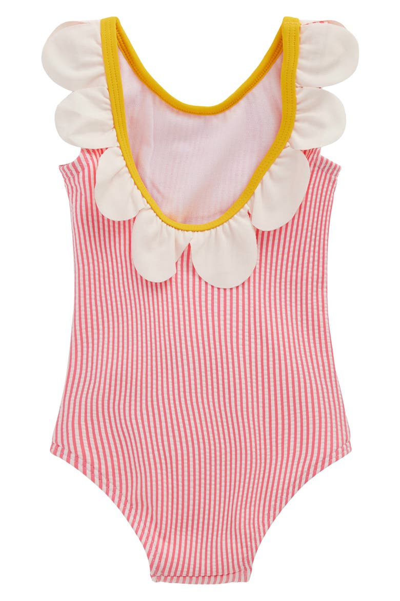 Novelty One-Piece Swimsuit, Alternate, color, SALMON PINK FLOWER