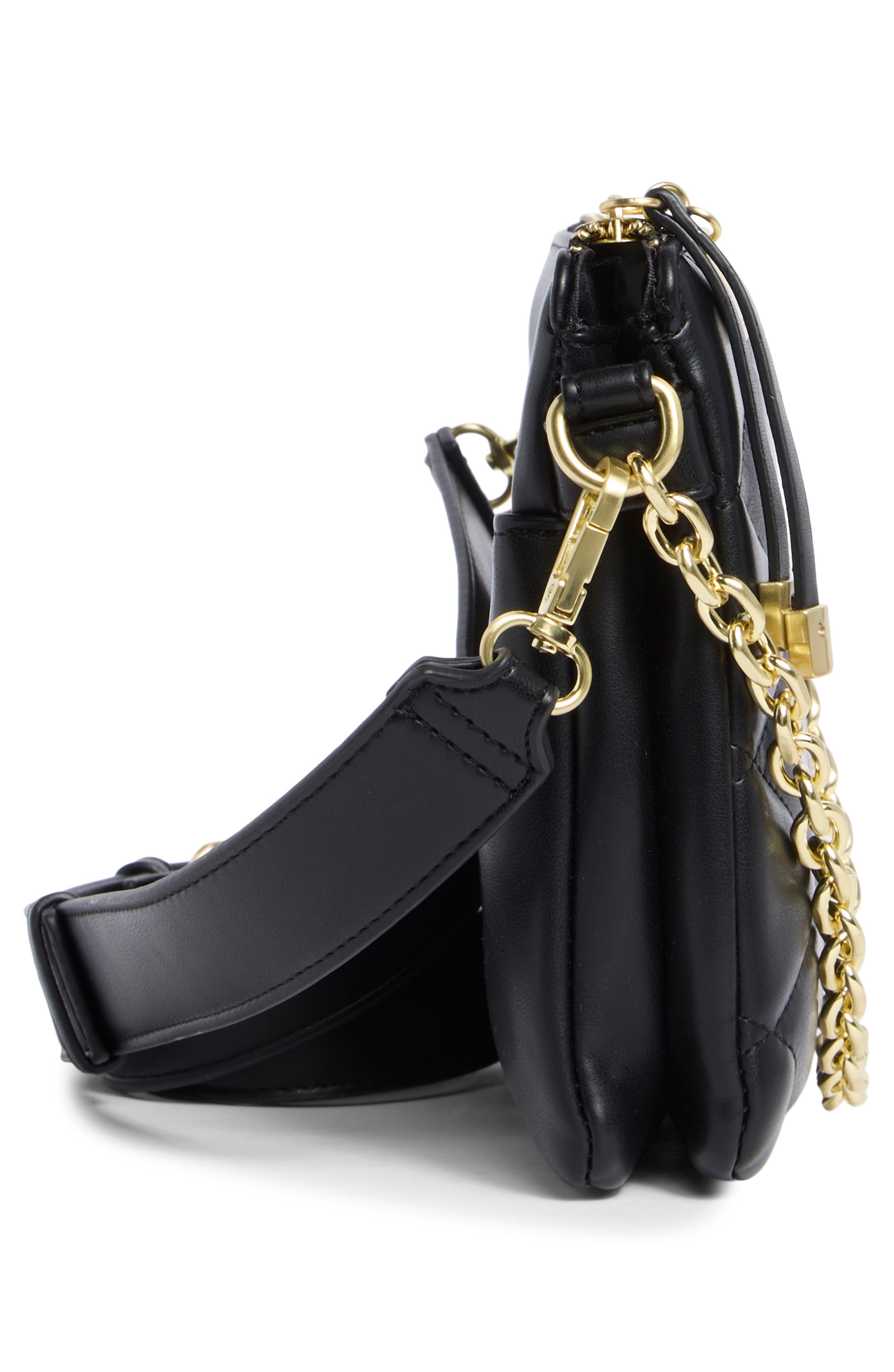 BCBG Quilted Double Compartment Crossbody Bag, Alternate, color, 