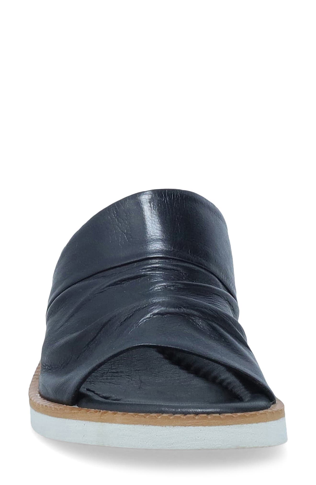 Miz Mooz Erin Platform Wedge Slide Sandal, Alternate, color, Black