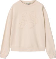 AllSaints Insignia Pippa Relaxed Fit Cotton Sweatshirt