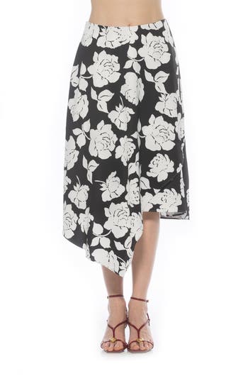 Alexia Admor Jess Asymmetric Midi Skirt