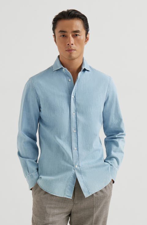 Lightweight denim shirt