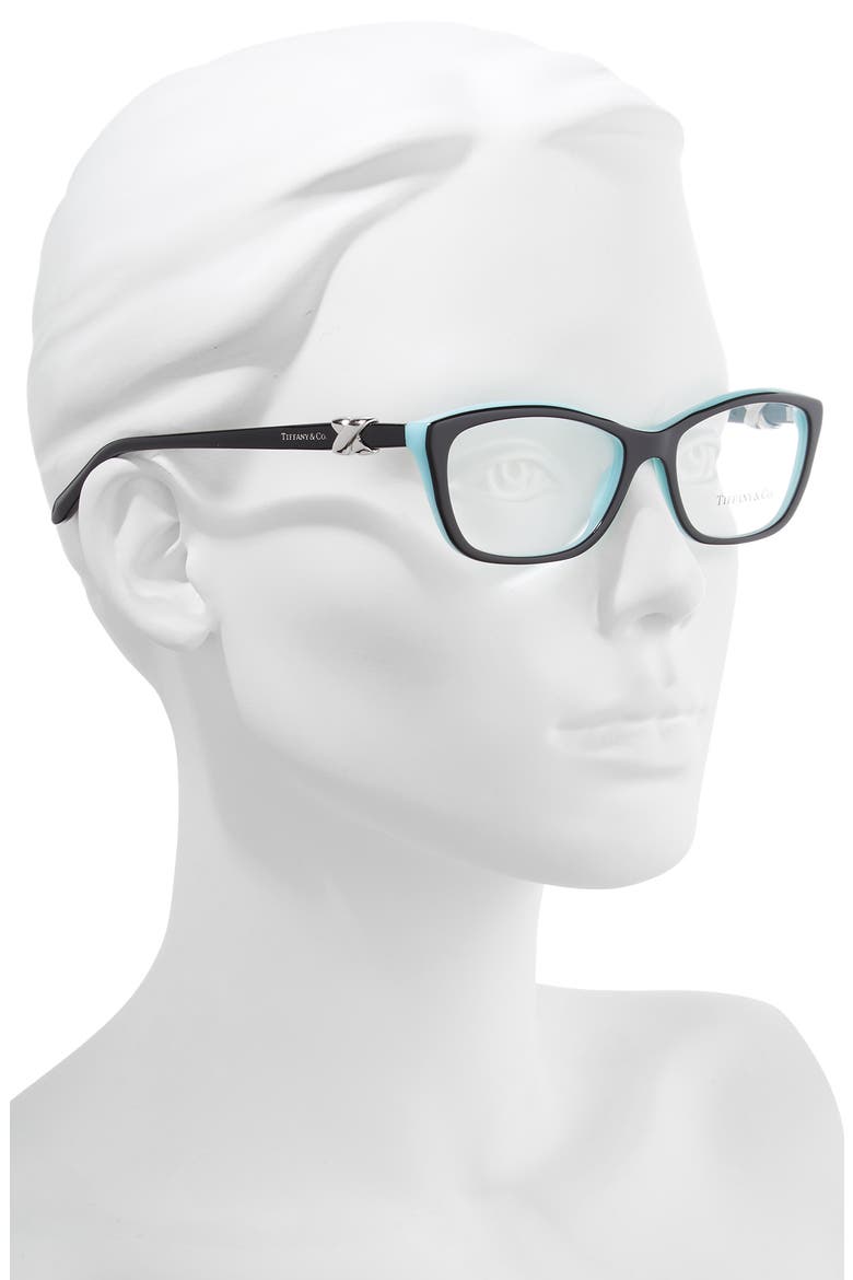 54mm Cat Eye Optical Glasses, Alternate, color, TOP BLACK/ BLUE