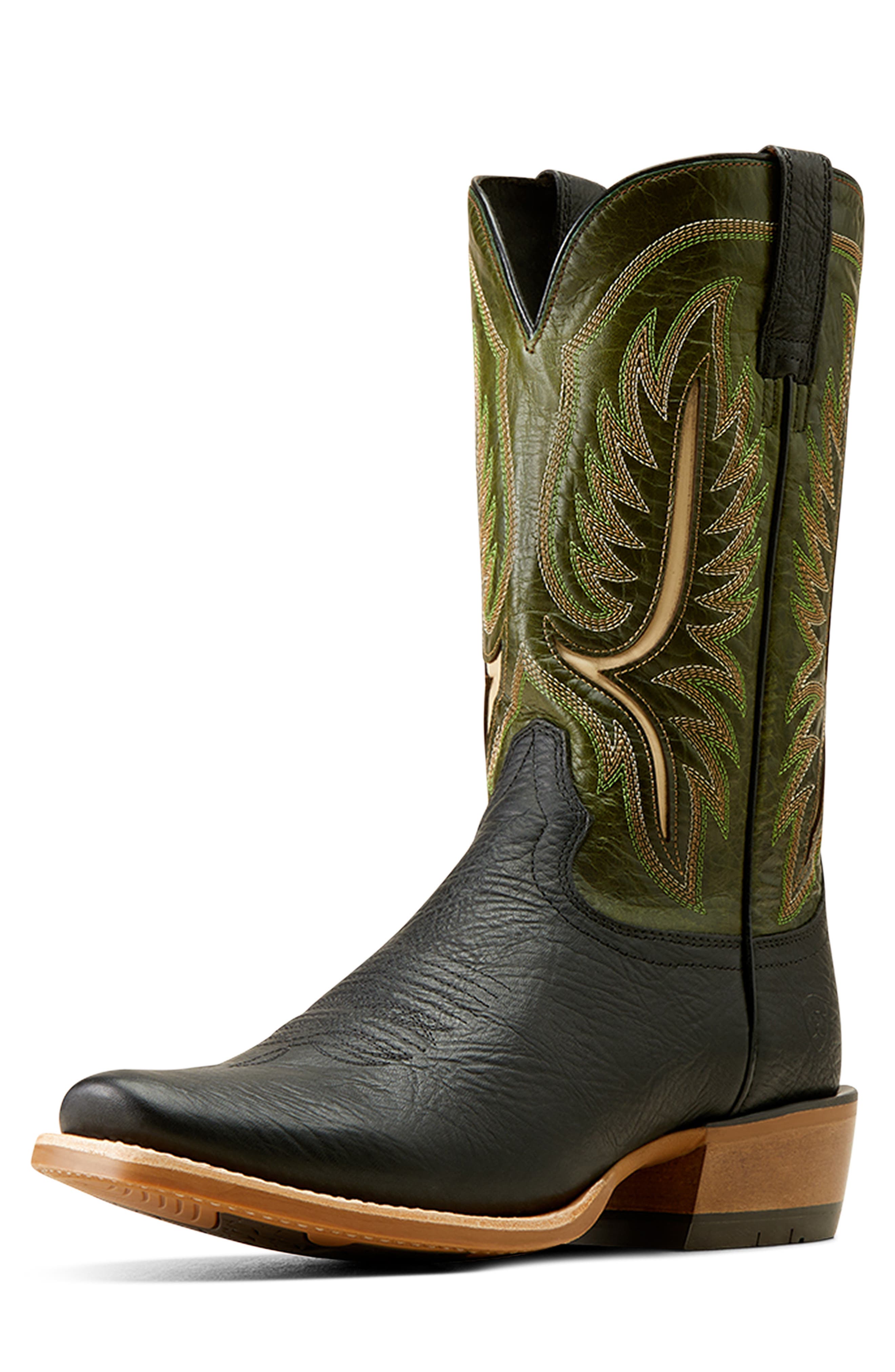 Stadtler Western Boot, Alternate, color, BLACK