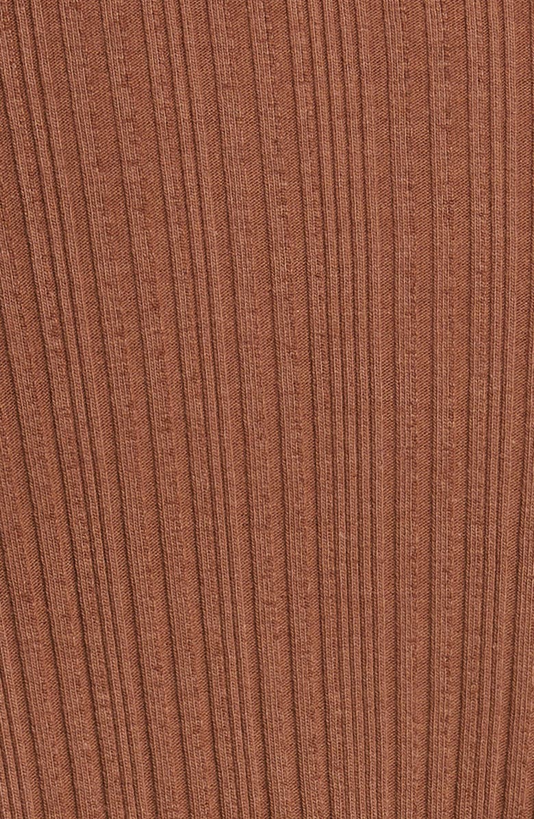 Vince Ribbed Sweetheart Neck Tank Dress, Alternate, color, Hazelnut