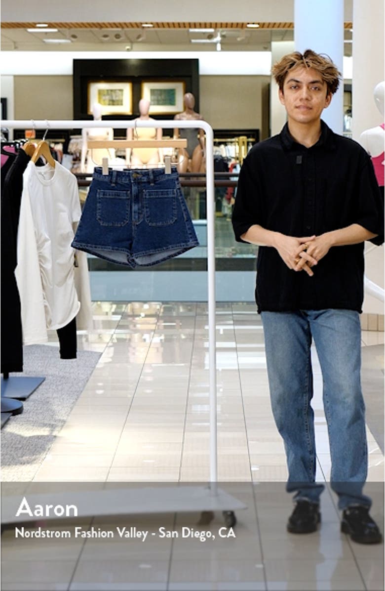 Dusters High Waist Denim Shorts, sales video thumbnail