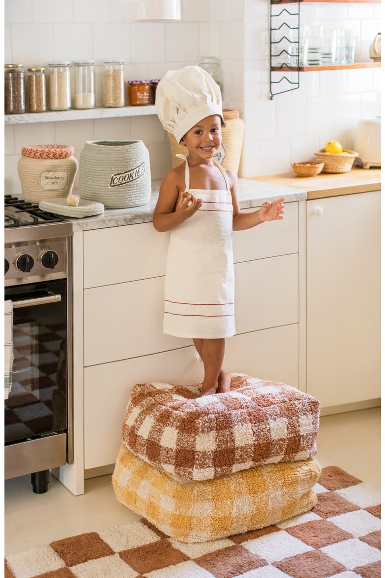 Vichy Pouf, Alternate, color, TOFFEE