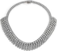 Nadri Starlight Crystal Fringe Collar Necklace