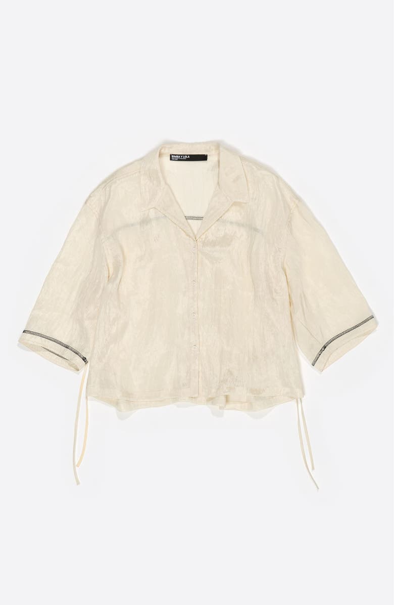 Bimba y Lola Adjustable Armhole Shirt, Alternate, color, Vanilla