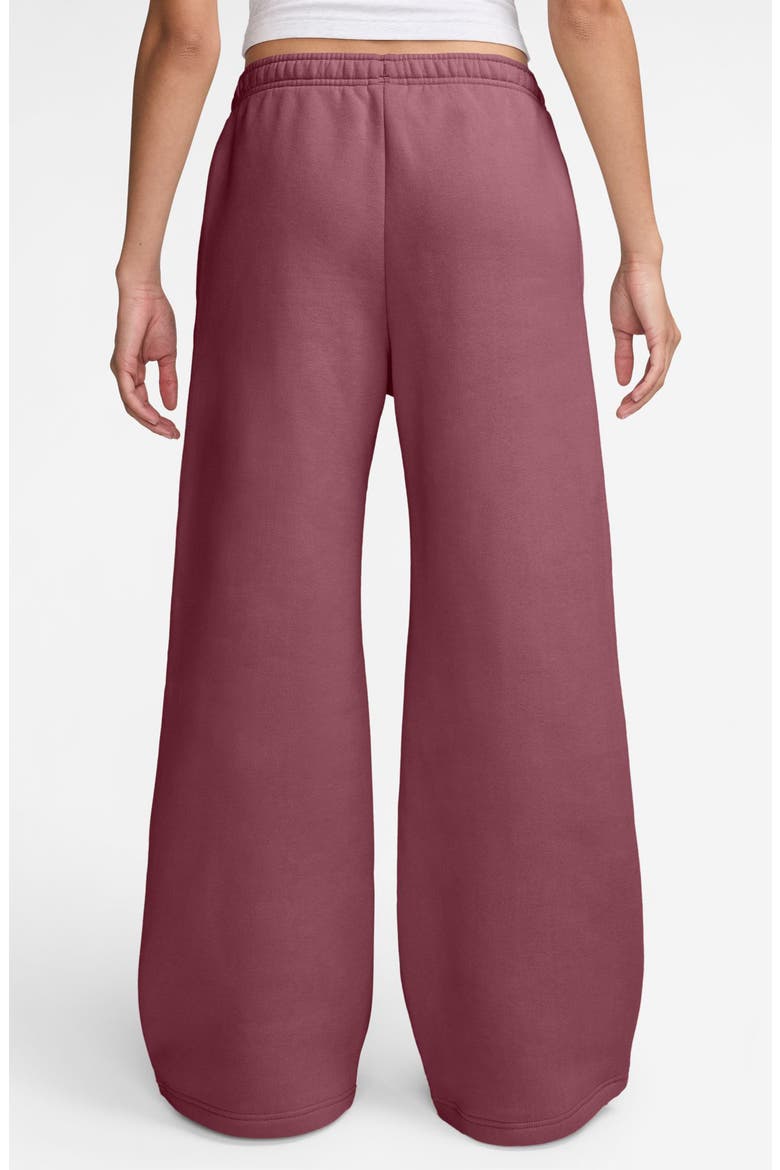 Studio Fleece Wide Leg Sweatpants, Alternate, color, 654 PKSMOK/ SAIL