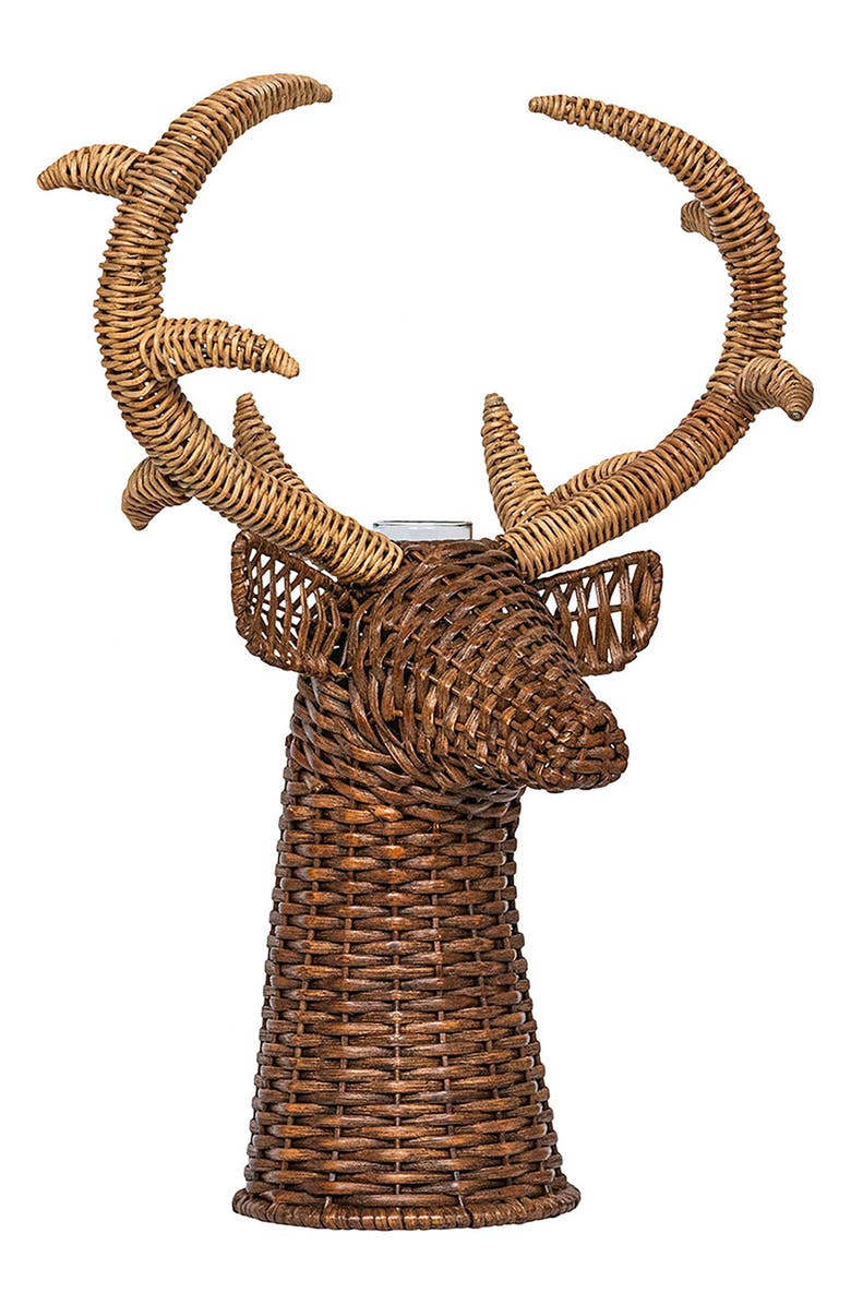 Juliska Devon Will Stag Vase, Alternate, color, Brown