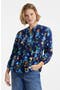  Navy/Tossed Poppy Floral