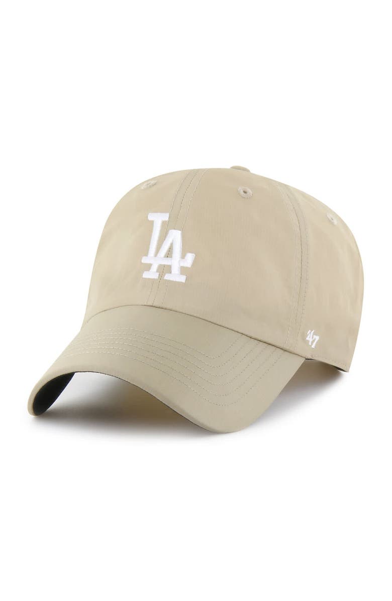 '47 Men's '47  Khaki Los Angeles Dodgers Performance Clean Up Adjustable Hat, Main, color, 