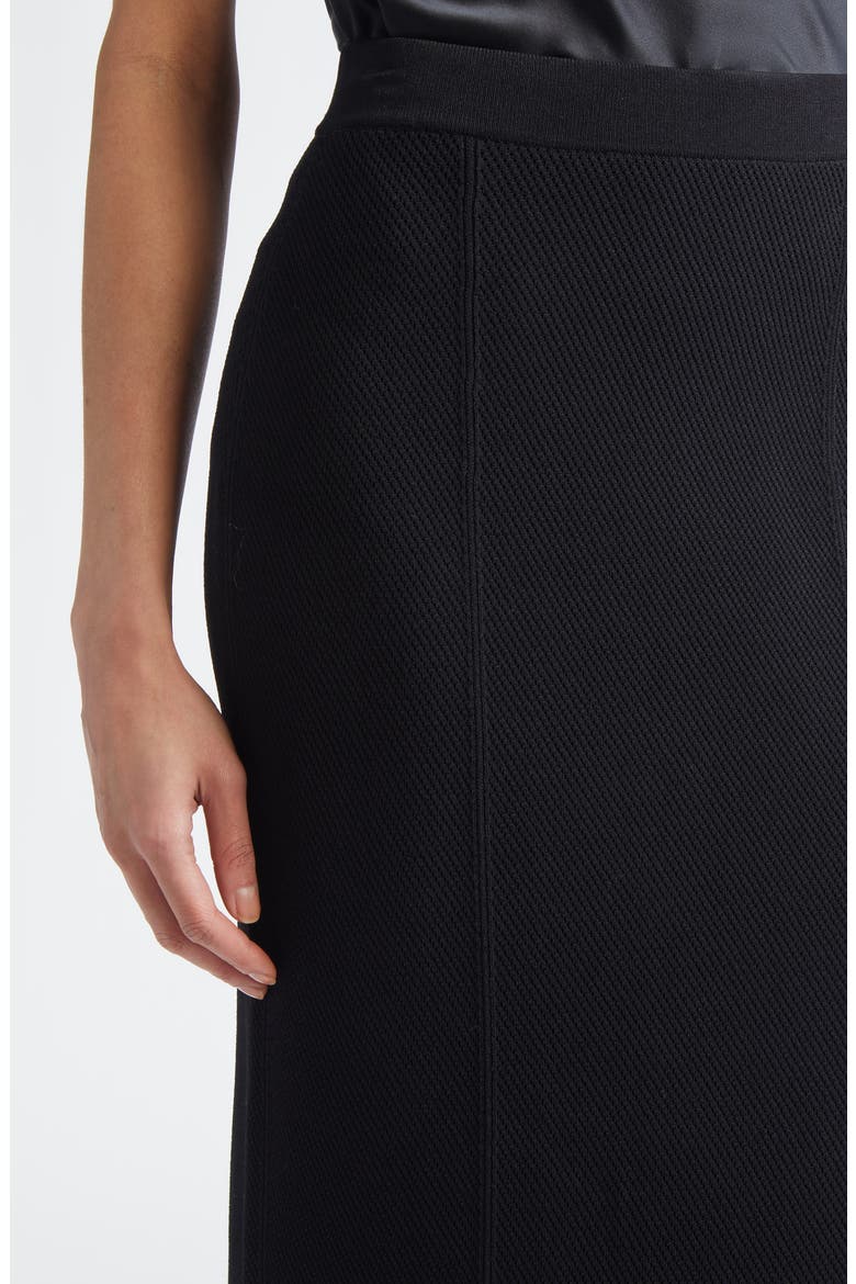 Venezia Knit Pencil Skirt, Alternate, color, BLACK